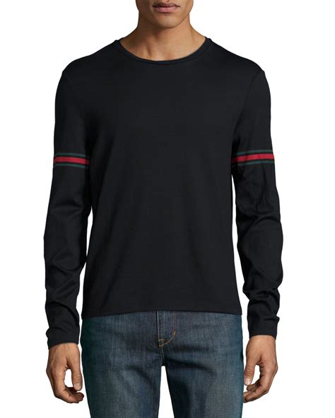 gucci men's long sleeve shirt|gucci long sleeve shirt men's.